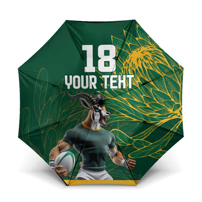 Rugby South Africa Champion Custom Umbrella Springboks Mascot
