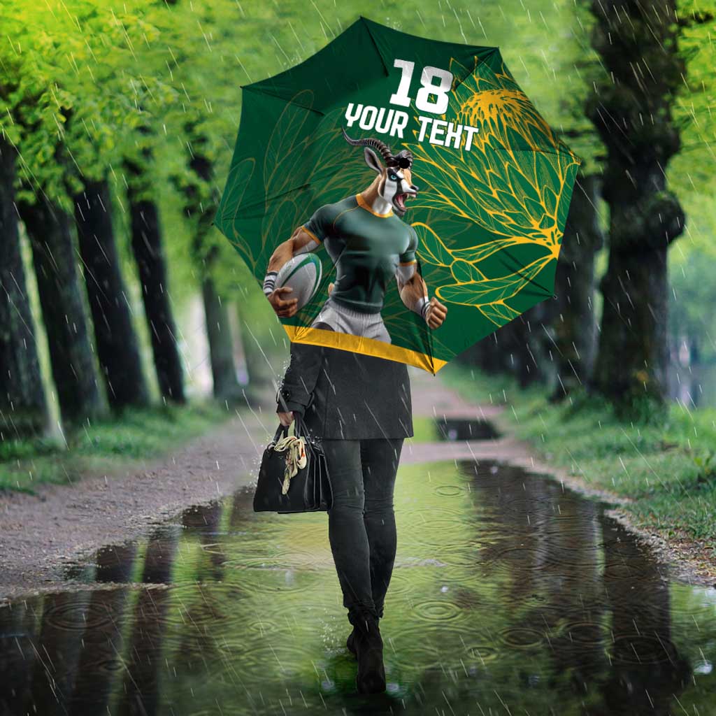 Rugby South Africa Champion Custom Umbrella Springboks Mascot