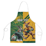 South Africa Australia Rugby Champion Personalized Apron Springboks Wallabies Mascot