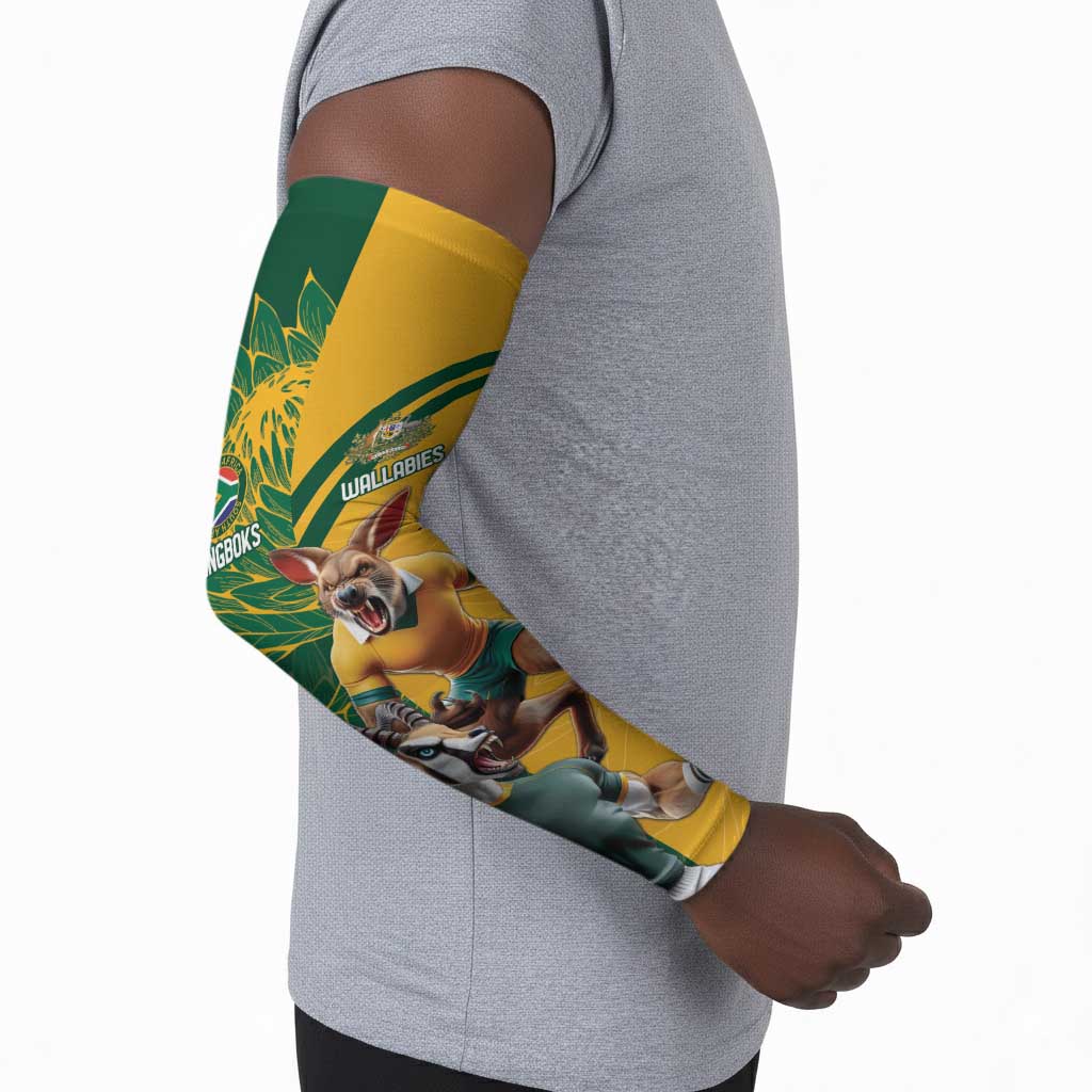 South Africa Australia Rugby Champion Personalized Arm Sleeves Springboks Wallabies Mascot