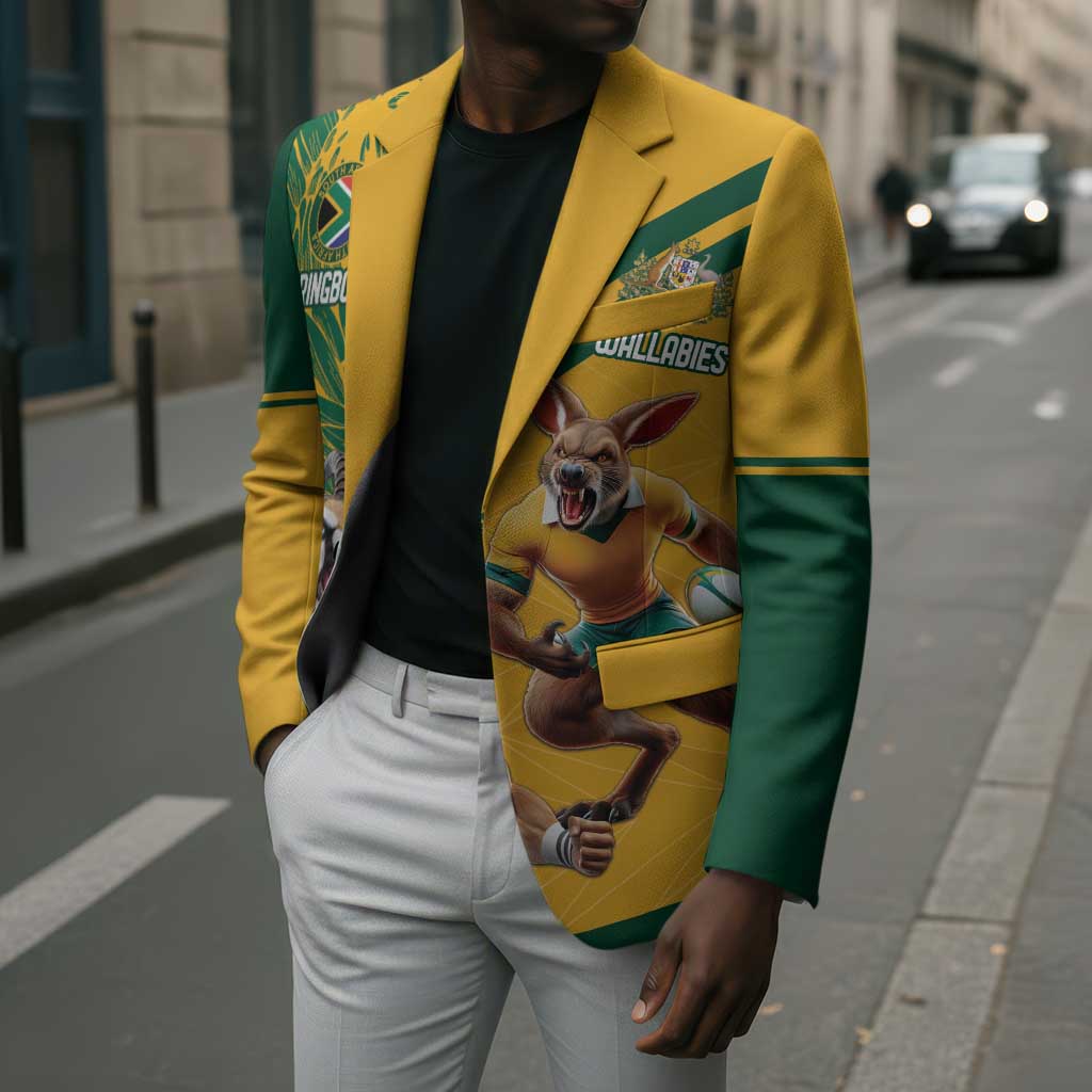 South Africa Australia Rugby Champion Personalized Blazer Springboks Wallabies Mascot