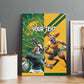 South Africa Australia Rugby Champion Personalized Canvas Wall Art Springboks Wallabies Mascot - African Pride