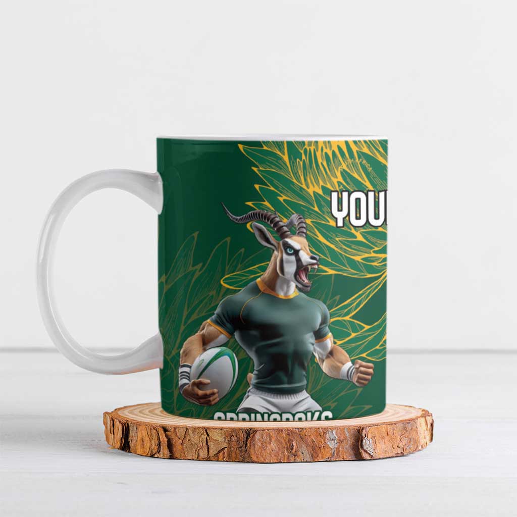 South Africa Australia Rugby Champion Personalized Ceramic Mug Springboks Wallabies Mascot