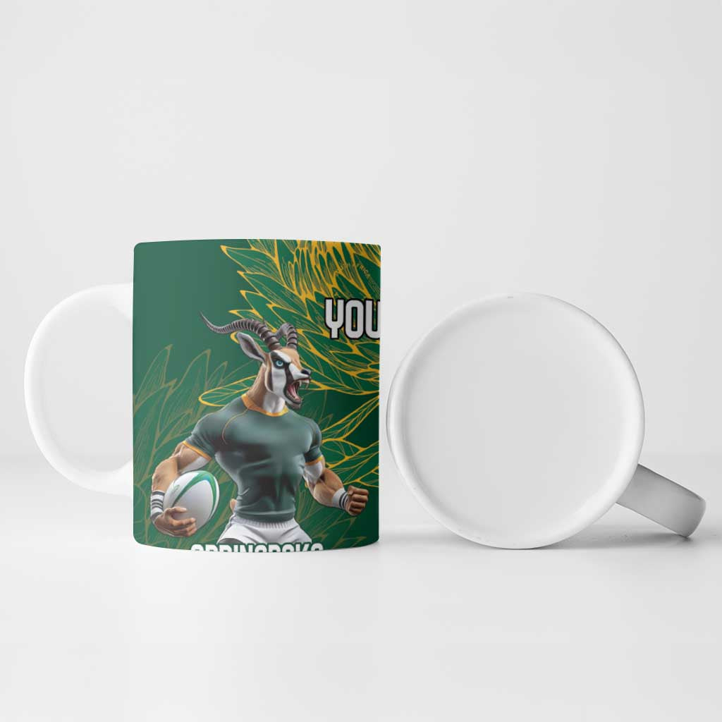 South Africa Australia Rugby Champion Personalized Ceramic Mug Springboks Wallabies Mascot