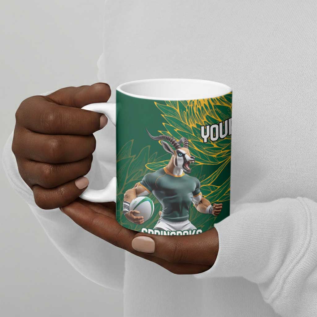 South Africa Australia Rugby Champion Personalized Ceramic Mug Springboks Wallabies Mascot