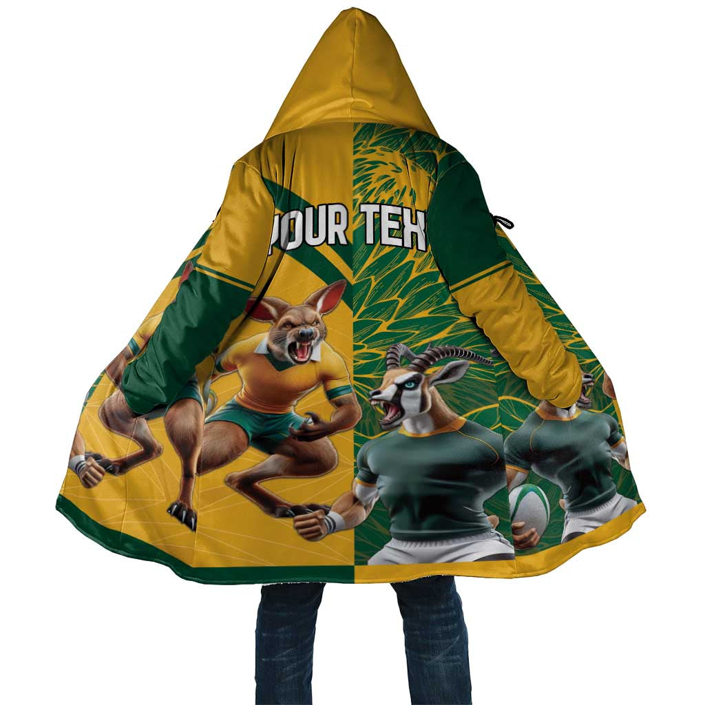 South Africa Australia Rugby Champion Personalized Cloak Springboks Wallabies Mascot