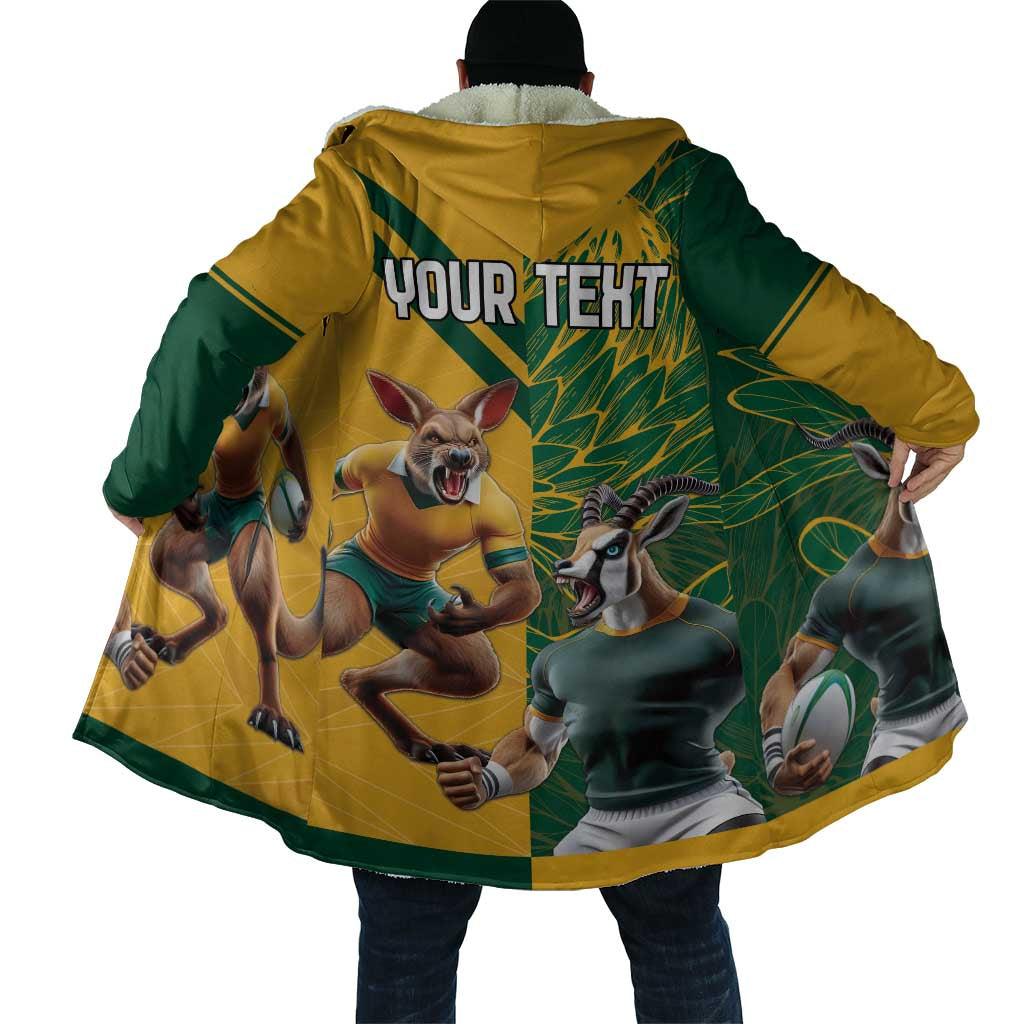 South Africa Australia Rugby Champion Personalized Cloak Springboks Wallabies Mascot