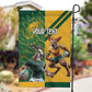 South Africa Australia Rugby Champion Personalized Garden Flag Springboks Wallabies Mascot - African Pride