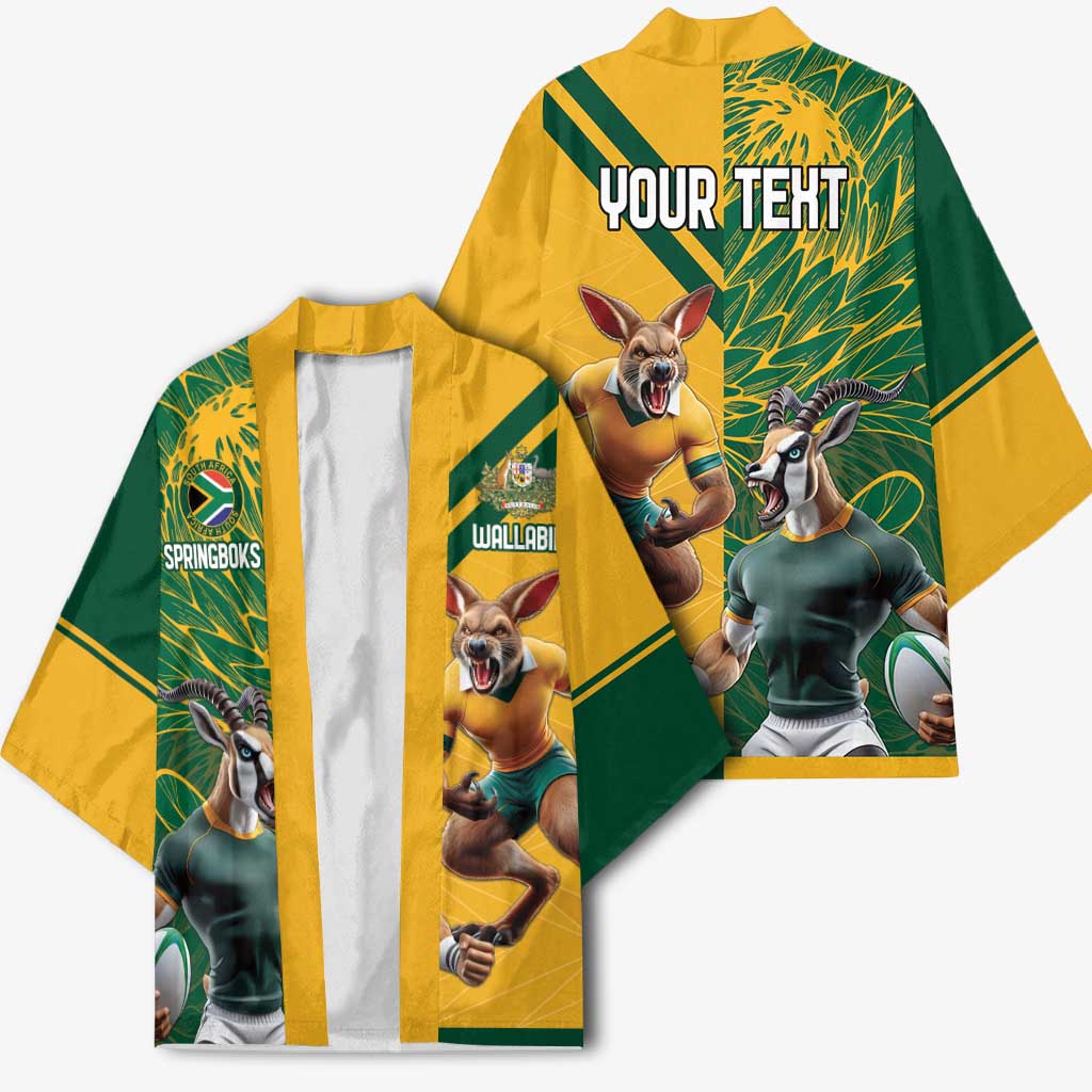 South Africa Australia Rugby Champion Personalized Kimono Springboks Wallabies Mascot