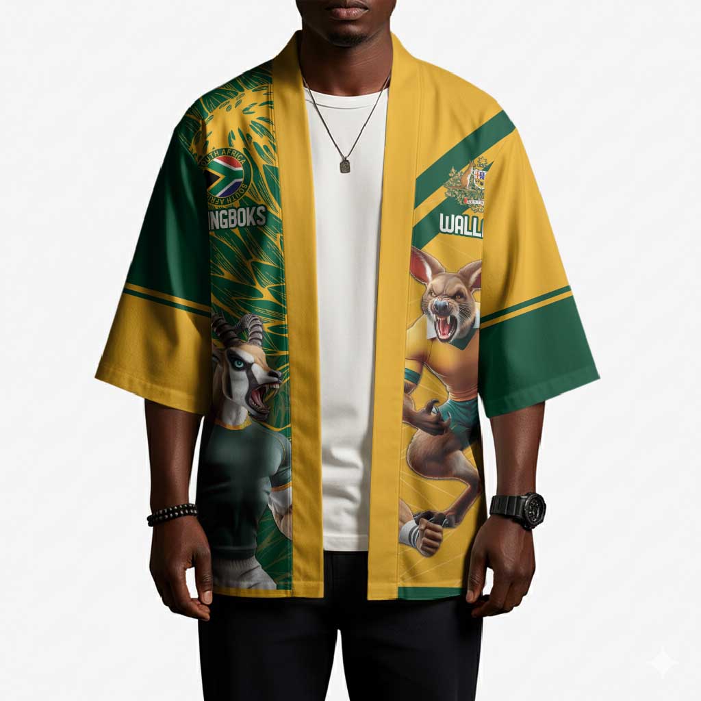South Africa Australia Rugby Champion Personalized Kimono Springboks Wallabies Mascot