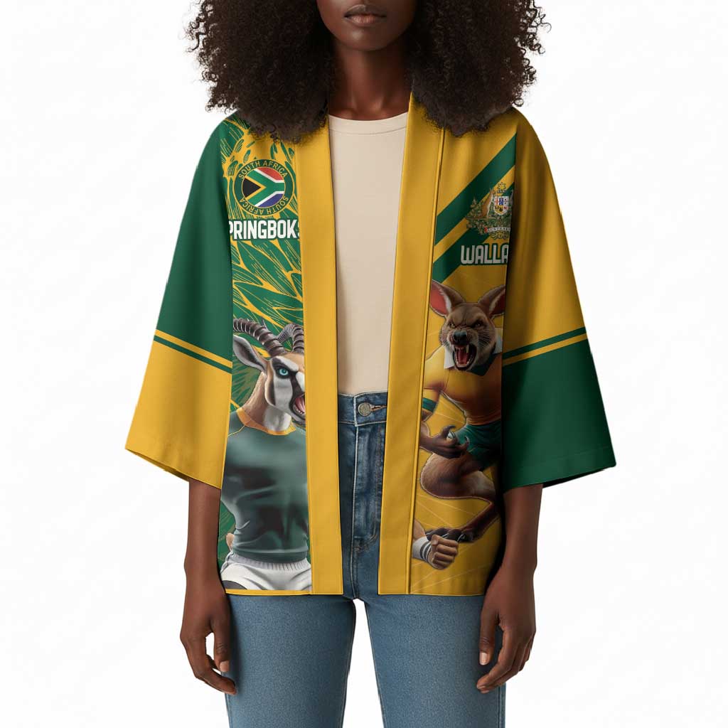 South Africa Australia Rugby Champion Personalized Kimono Springboks Wallabies Mascot