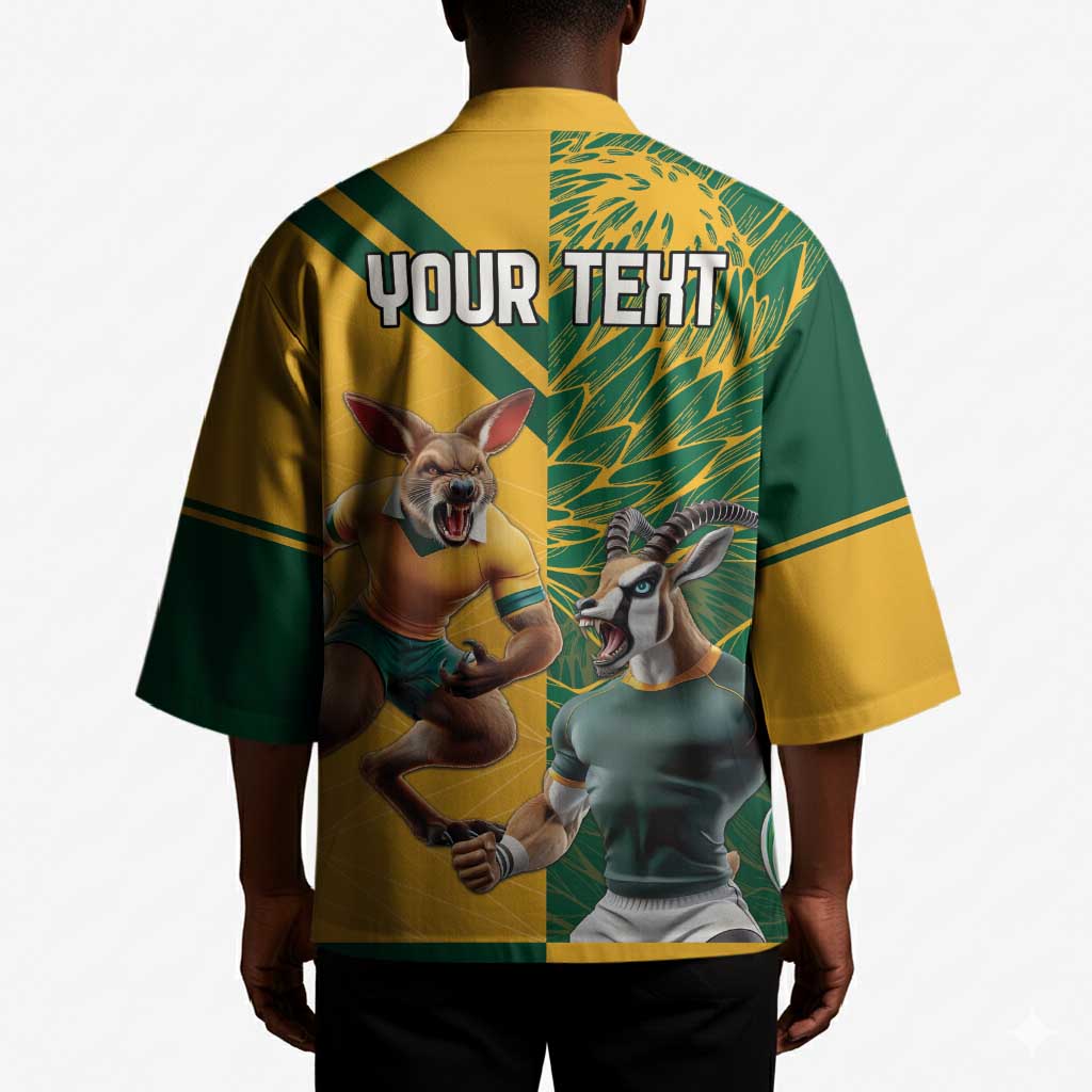 South Africa Australia Rugby Champion Personalized Kimono Springboks Wallabies Mascot