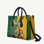 South Africa Australia Rugby Champion Personalized Leather Bag Springboks Wallabies Mascot