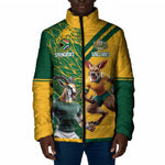 South Africa Australia Rugby Champion Personalized Padded Jacket Springboks Wallabies Mascot