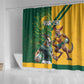 South Africa Australia Rugby Champion Personalized Shower Curtain Springboks Wallabies Mascot - African Pride
