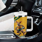 South Africa Australia Rugby Champion Personalized Tumbler With Handle Springboks Wallabies Mascot - African Pride