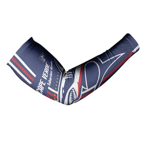 Cape Verde Football Pride Custom Arm Sleeves Tubaroes Azuis Champion