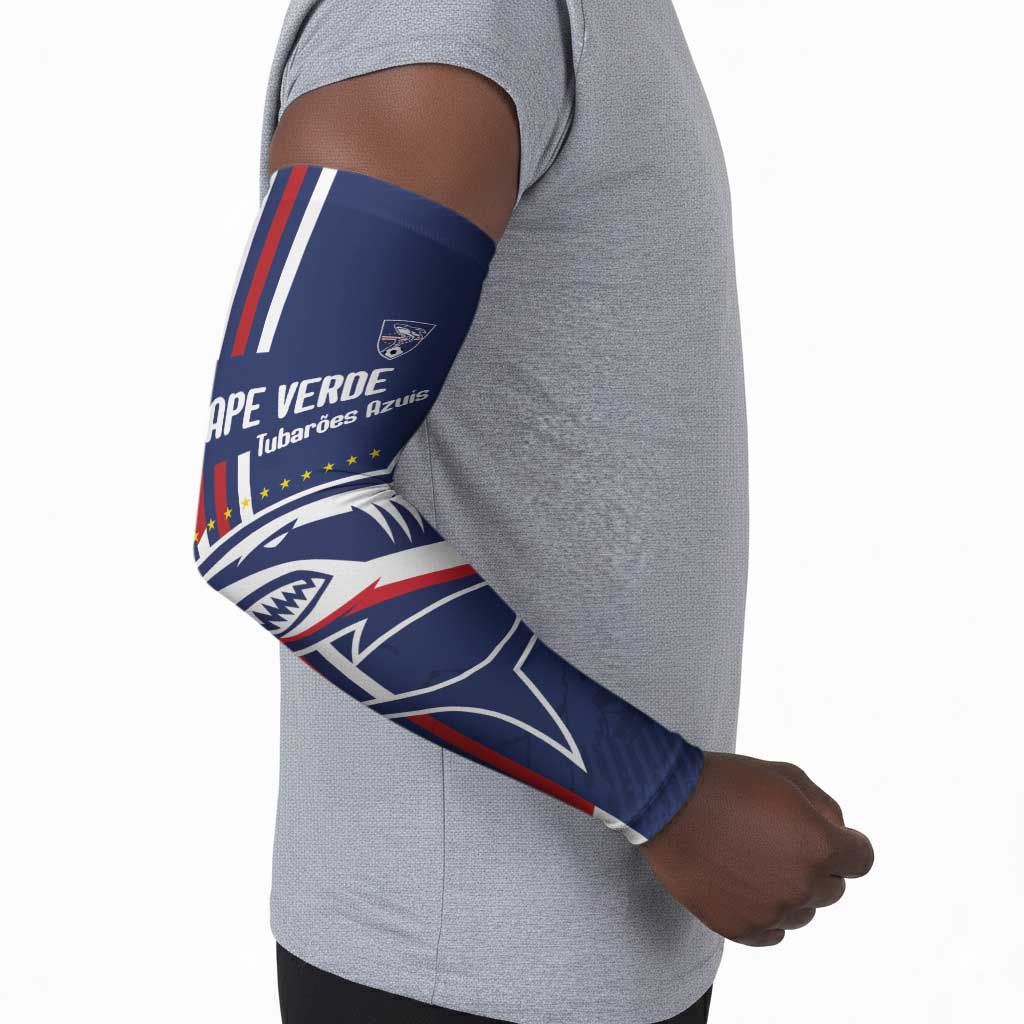 Cape Verde Football Pride Custom Arm Sleeves Tubaroes Azuis Champion