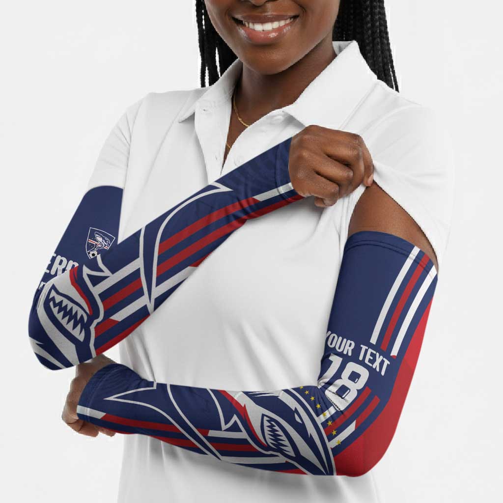 Cape Verde Football Pride Custom Arm Sleeves Tubaroes Azuis Champion