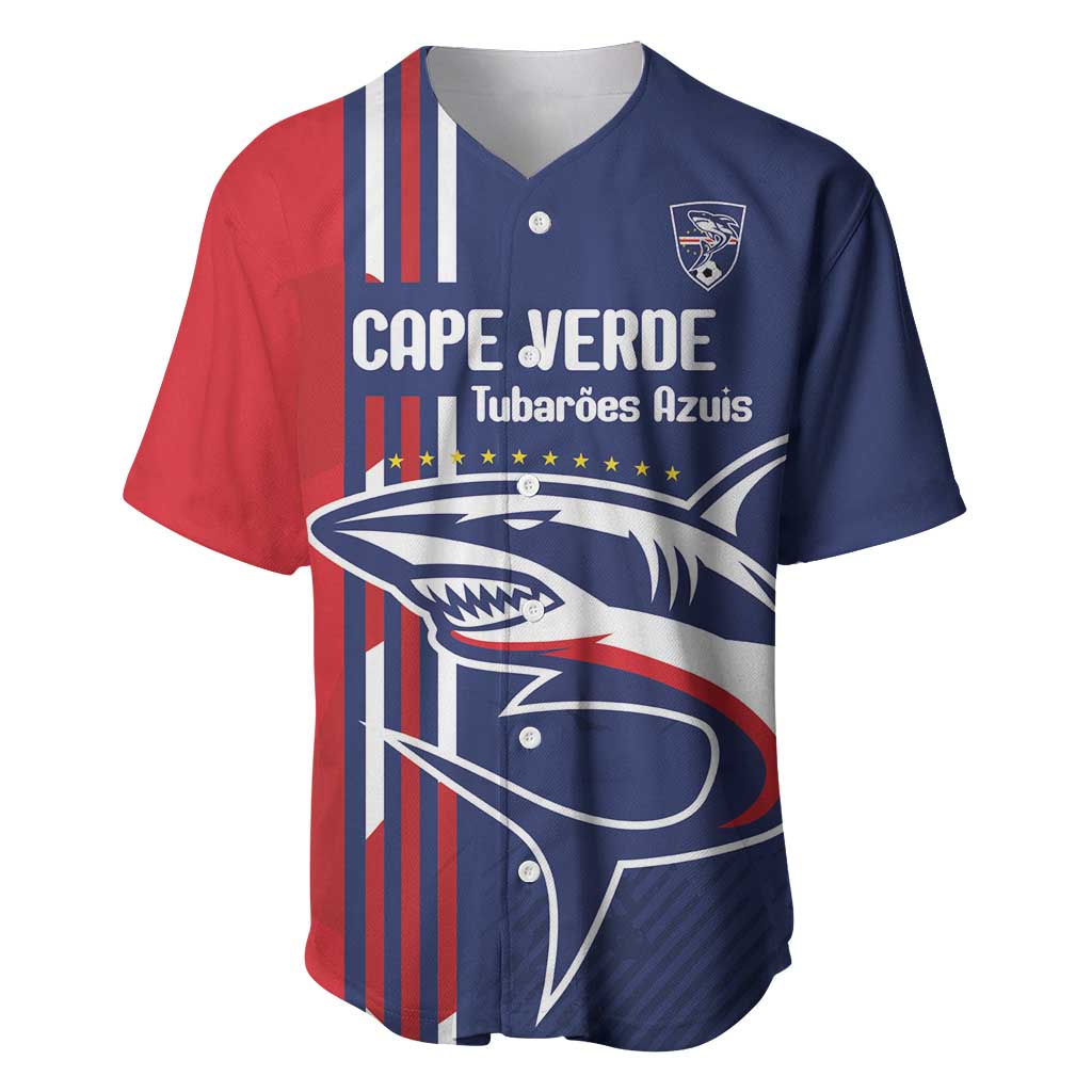 Cape Verde Football Pride Custom Baseball Jersey Tubaroes Azuis Champion - African Pride