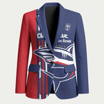 Cape Verde Football Pride Custom Blazer Tubaroes Azuis Champion