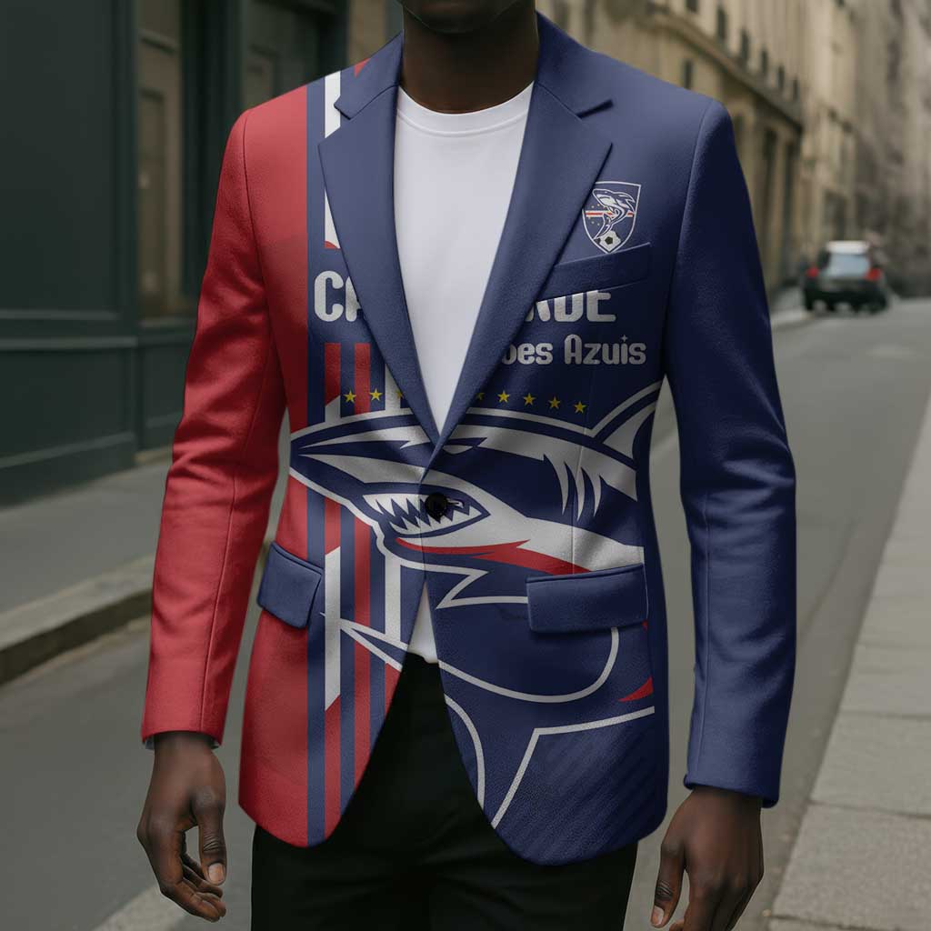 Cape Verde Football Pride Custom Blazer Tubaroes Azuis Champion