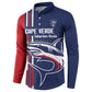 Cape Verde Football Pride Custom Button Sweatshirt Tubaroes Azuis Champion