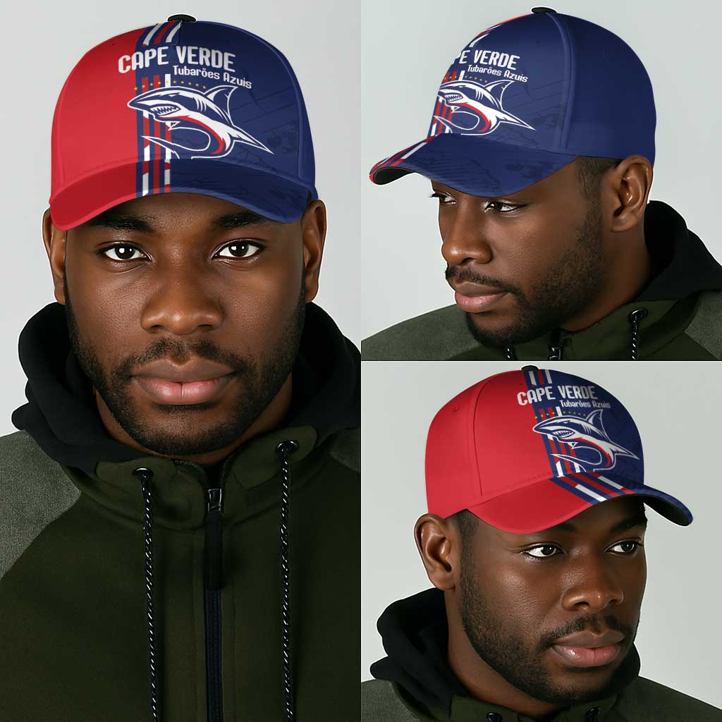 Cape Verde Football Pride Classic Cap Tubaroes Azuis Champion - African Pride
