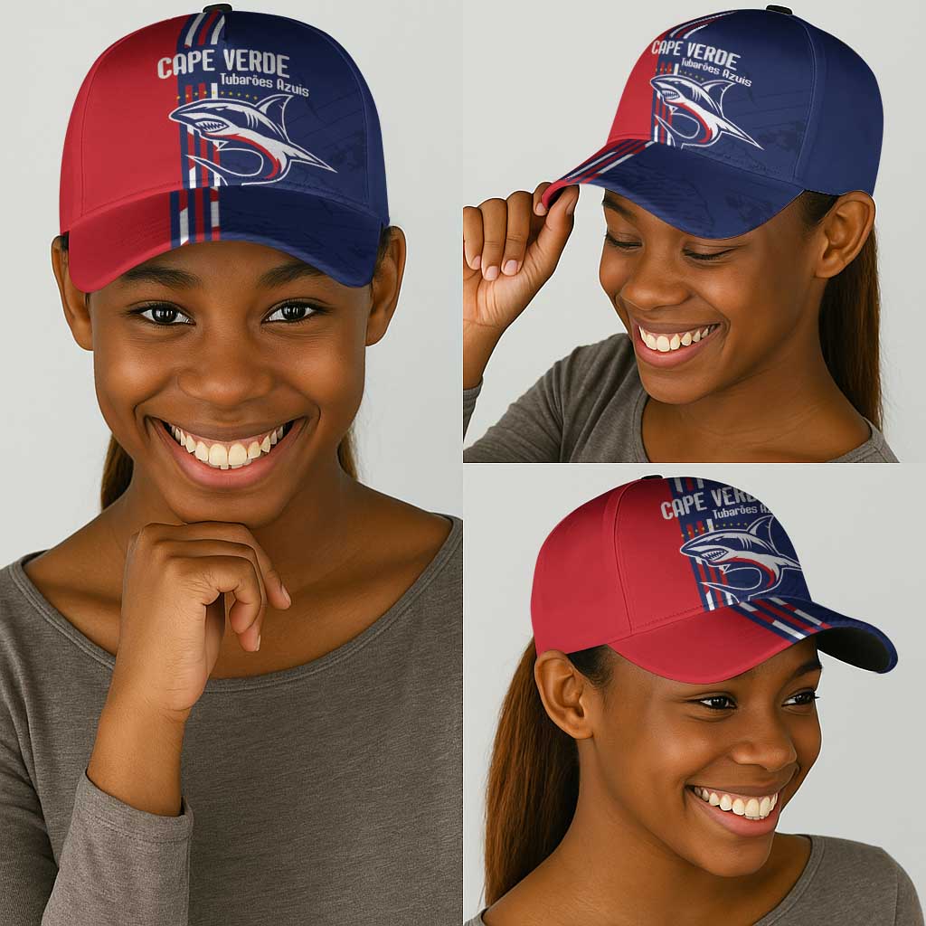 Cape Verde Football Pride Classic Cap Tubaroes Azuis Champion - African Pride