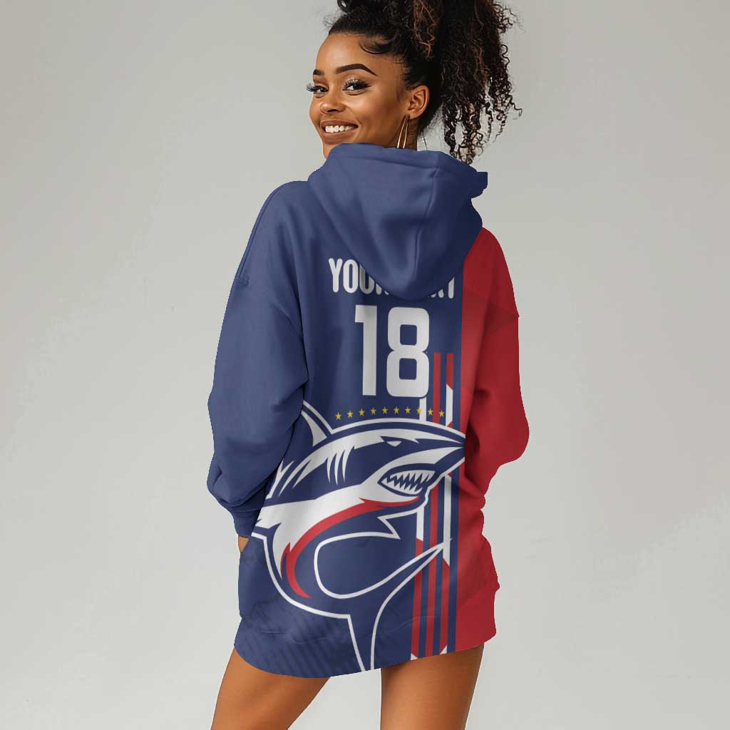 Cape Verde Football Pride Custom Hoodie Dress Tubaroes Azuis Champion - African Pride