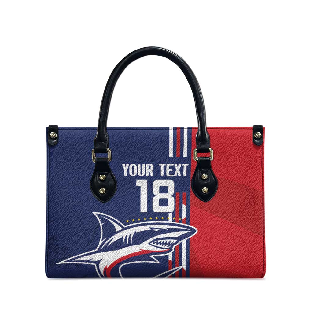 Cape Verde Football Pride Custom Leather Bag Tubaroes Azuis Champion