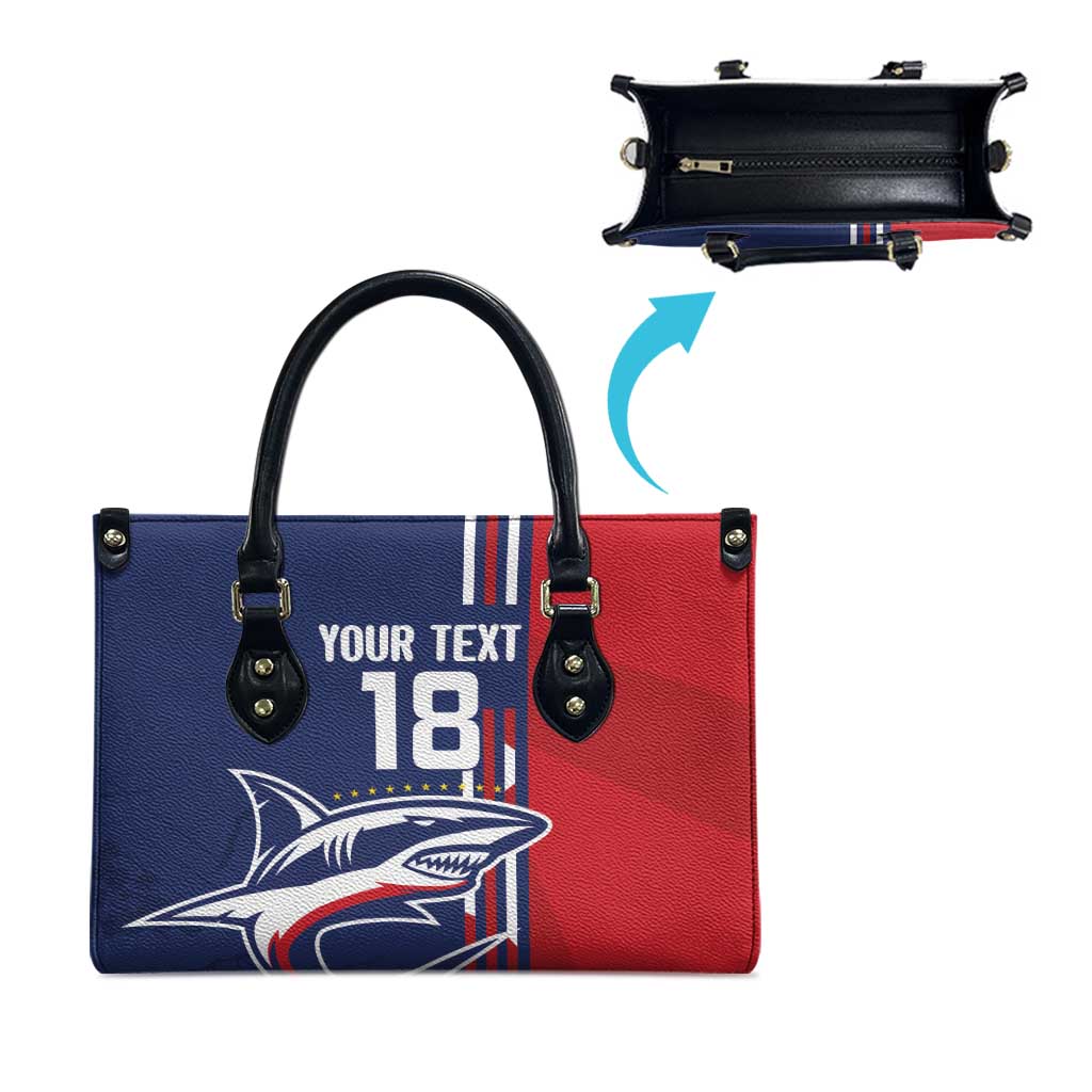 Cape Verde Football Pride Custom Leather Bag Tubaroes Azuis Champion
