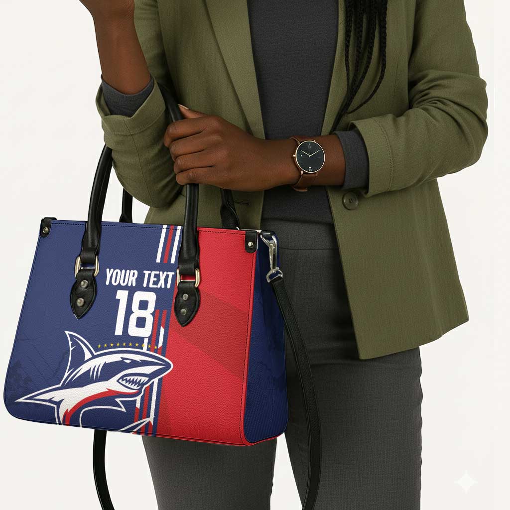 Cape Verde Football Pride Custom Leather Bag Tubaroes Azuis Champion