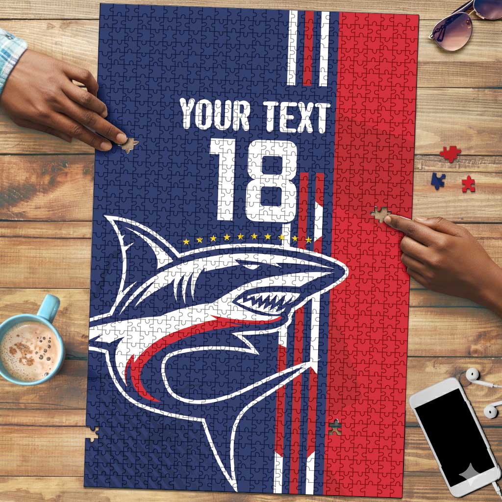 Cape Verde Football Pride Custom Puzzle Tubaroes Azuis Champion