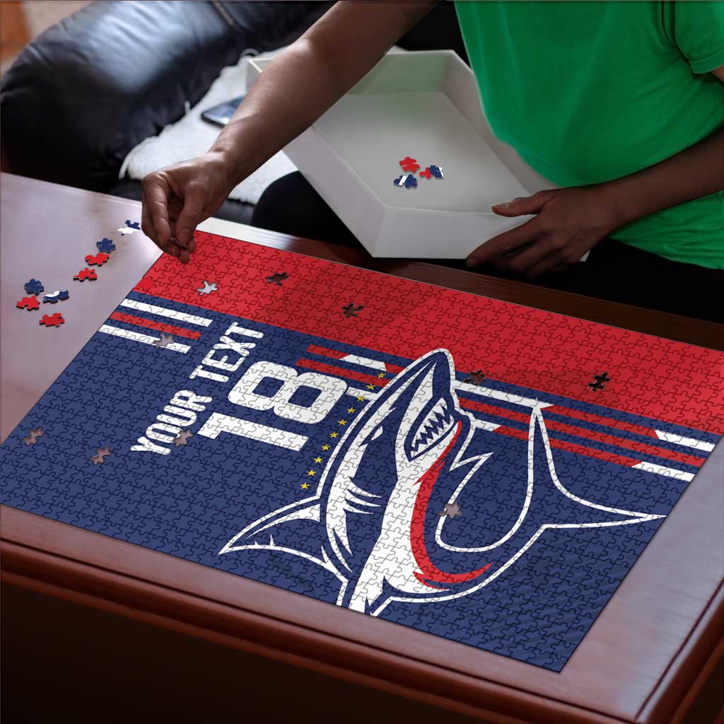 Cape Verde Football Pride Custom Puzzle Tubaroes Azuis Champion