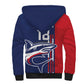 Cape Verde Football Pride Custom Sherpa Hoodie Tubaroes Azuis Champion - African Pride