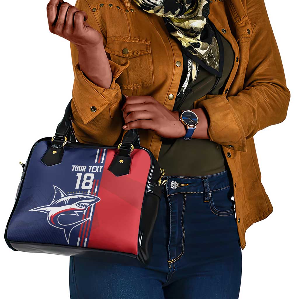 Cape Verde Football Pride Custom Shoulder Handbag Tubaroes Azuis Champion - African Pride