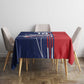 Cape Verde Football Pride Custom Tablecloth Tubaroes Azuis Champion - African Pride