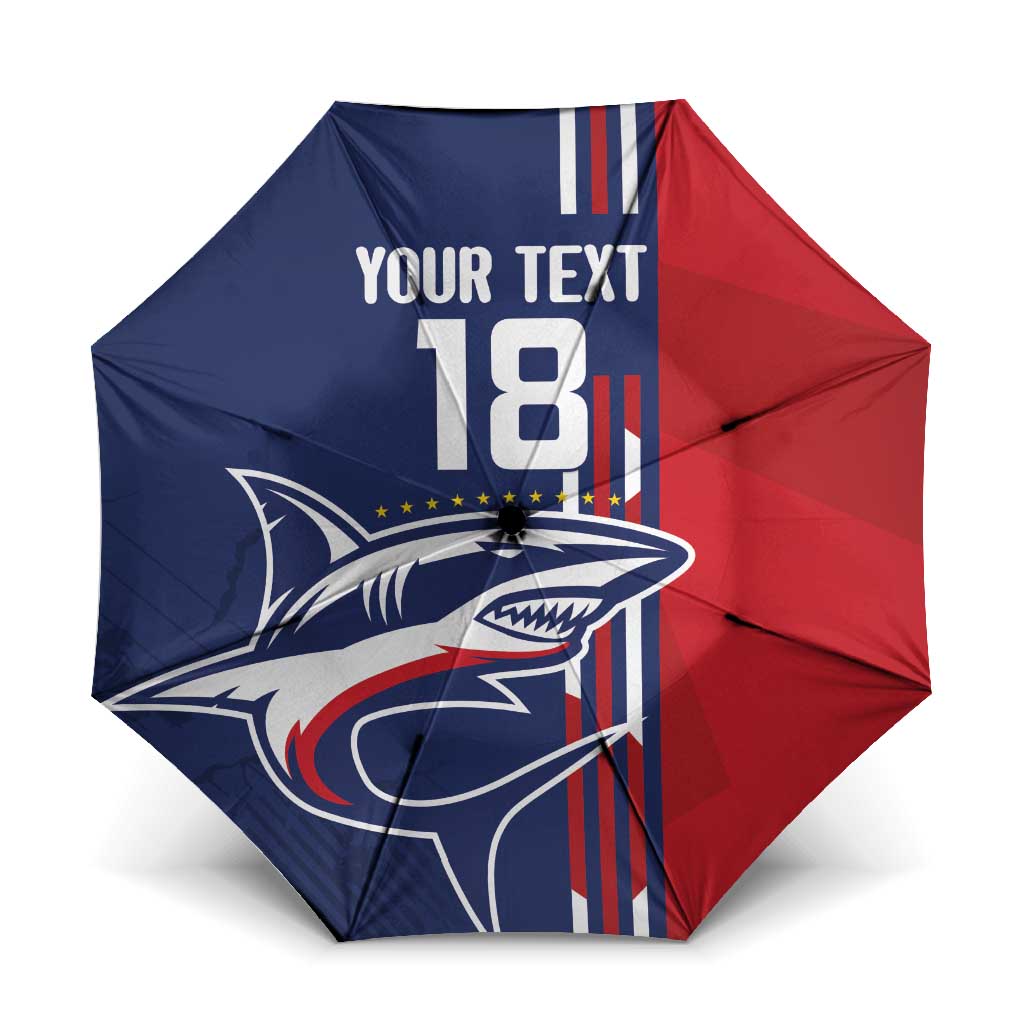 Cape Verde Football Pride Custom Umbrella Tubaroes Azuis Champion