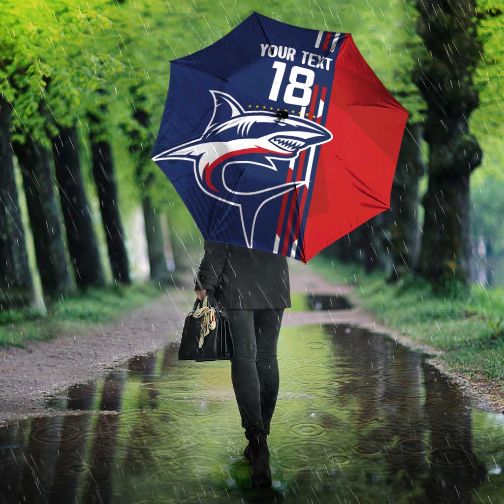 Cape Verde Football Pride Custom Umbrella Tubaroes Azuis Champion