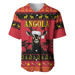 Afro Angola Giant Sable Antelope Christmas Baseball Jersey Virtus Unita Fortior Feliz Natal