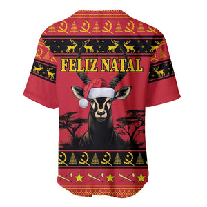 Afro Angola Giant Sable Antelope Christmas Baseball Jersey Virtus Unita Fortior Feliz Natal