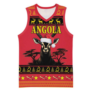 Afro Angola Giant Sable Antelope Christmas Basketball Jersey Virtus Unita Fortior Feliz Natal LT18