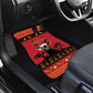 Afro Angola Giant Sable Antelope Christmas Car Mats Virtus Unita Fortior Feliz Natal