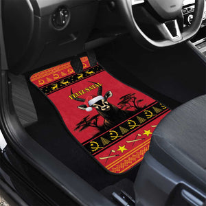 Afro Angola Giant Sable Antelope Christmas Car Mats Virtus Unita Fortior Feliz Natal