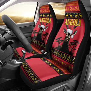 Afro Angola Giant Sable Antelope Christmas Car Seat Cover Virtus Unita Fortior Feliz Natal