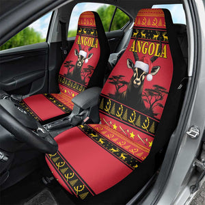 Afro Angola Giant Sable Antelope Christmas Car Seat Cover Virtus Unita Fortior Feliz Natal