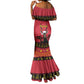 Afro Angola Giant Sable Antelope Christmas Mermaid Dress Virtus Unita Fortior Feliz Natal