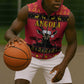 Afro Angola Giant Sable Antelope Christmas Sleeveless Zip Hoodie Virtus Unita Fortior Feliz Natal - African Pride