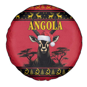 Afro Angola Giant Sable Antelope Christmas Spare Tire Cover Virtus Unita Fortior Feliz Natal